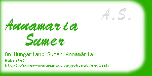 annamaria sumer business card